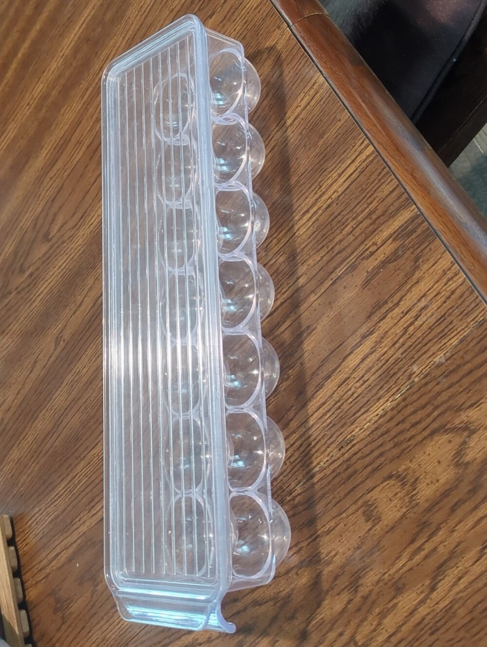 Clear Plastic Egg Storage Container - Fridge Binz Transparent 14 Ct Egg Box